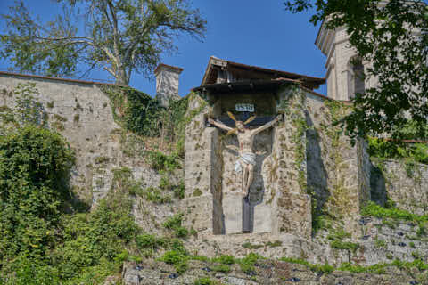 Gemeinde Burghausen Landkreis Altötting Raitenhaslach Marienweg Benediktweg (Dirschl Johann) Deutschland AÖ